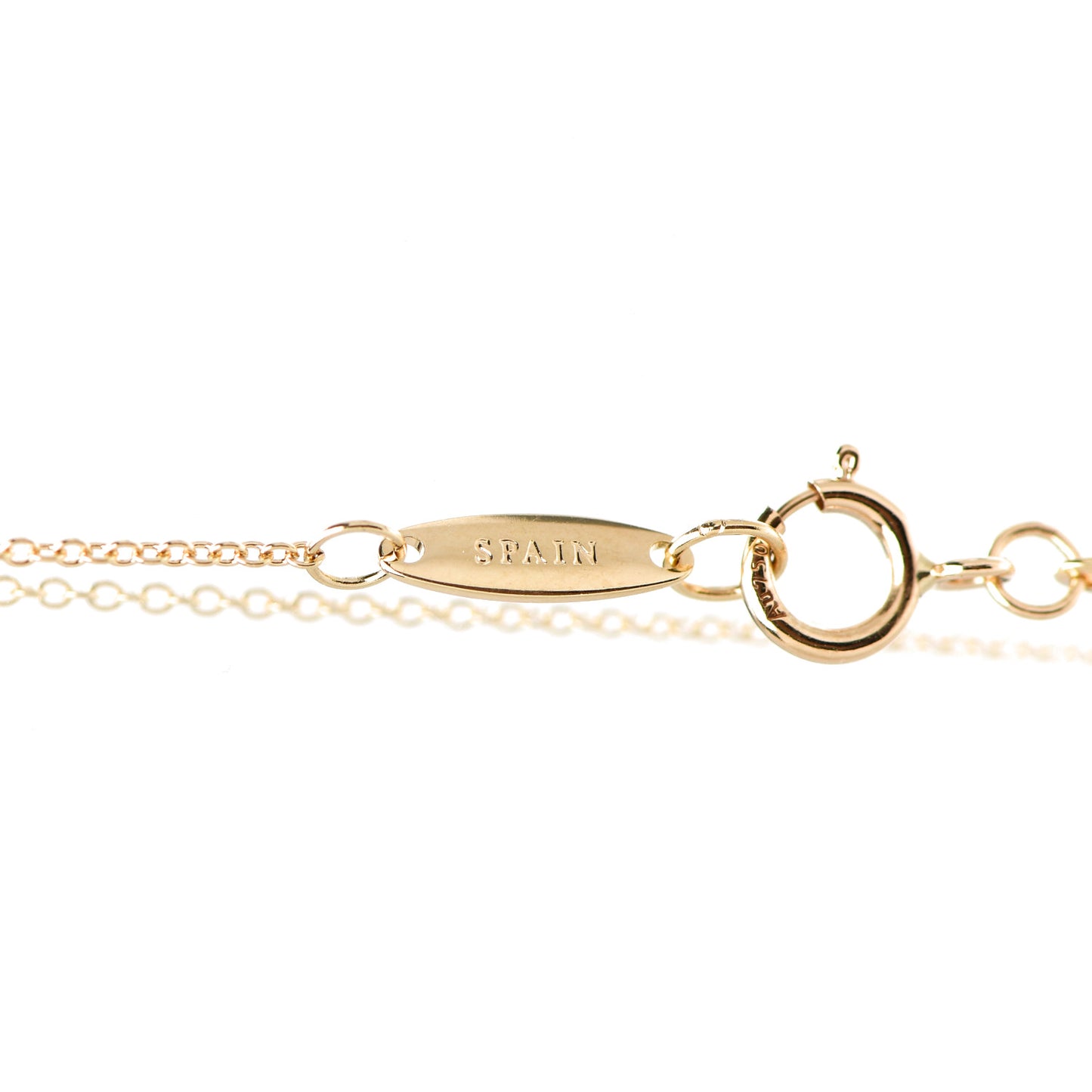 18K Yellow Gold Chain Necklace 16"