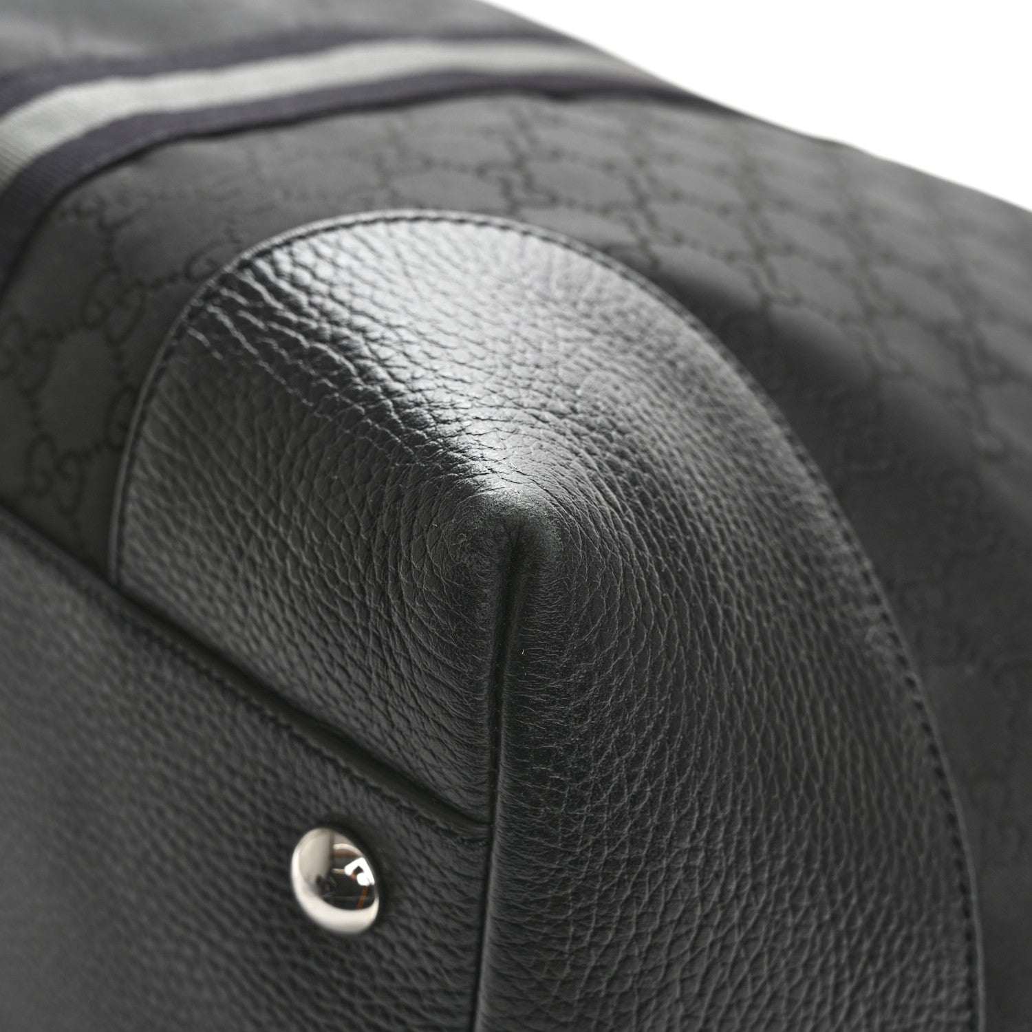 Gucci Nylon Monogram XL Duffle Bag Black 10 of 12