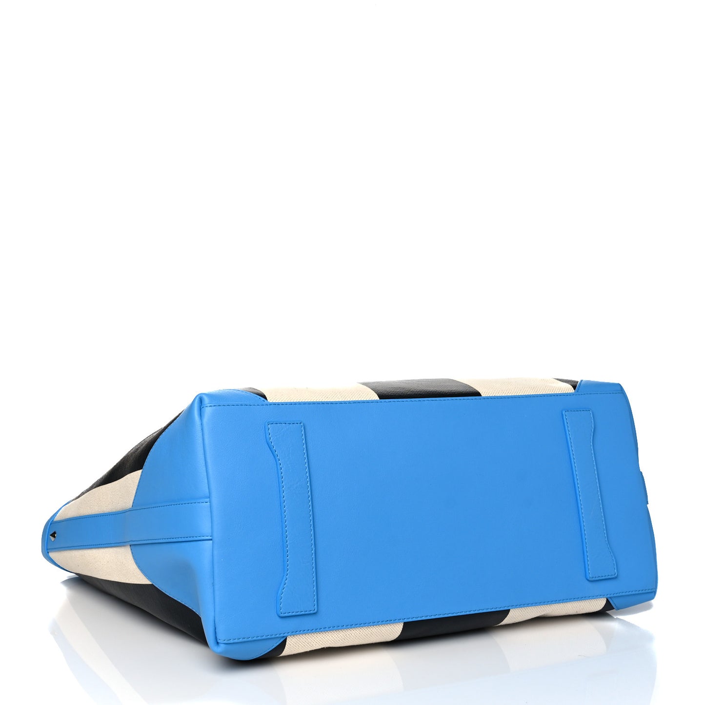 Canvas Stripe Ilse Medium Shopper Tote Blue Cobalt