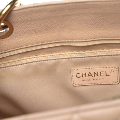 Chanel Caviar Quilted Grand Shopping Tote GST Beige Clair 7 of 15