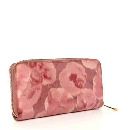 Louis Vuitton Vernis Ikat Zippy Wallet Rose Velours 3 of 9