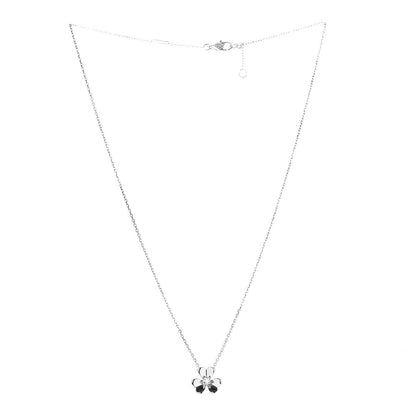 Van Cleef & Arpels 18K White Gold Diamond Mini Frivole Pendant Necklace 3 of 8