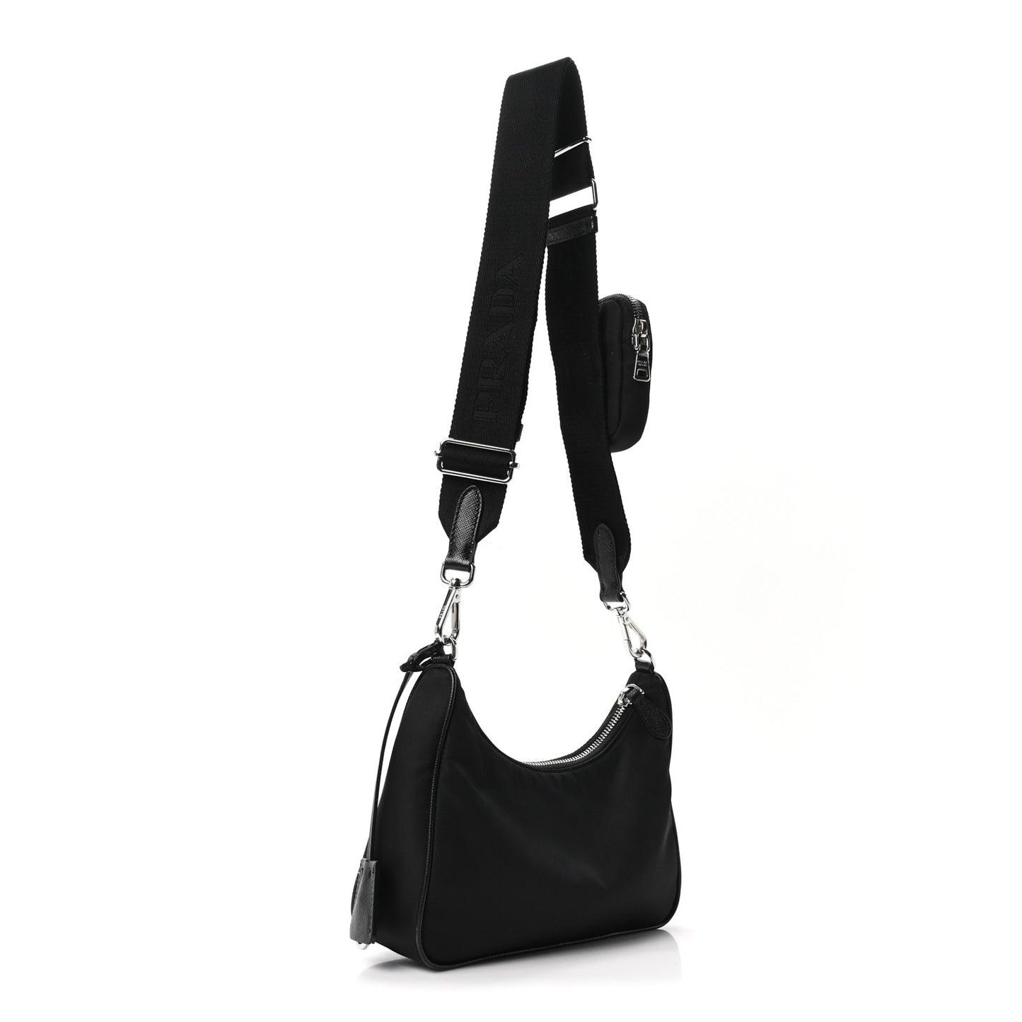 Re-Nylon Saffiano Re-Edition 2005 Shoulder Bag Black