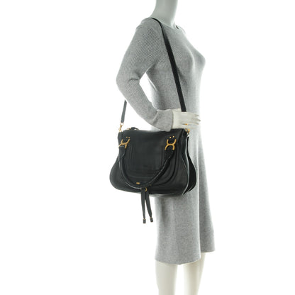 Chloe Calfskin Medium Marcie Satchel Black 2 of 8