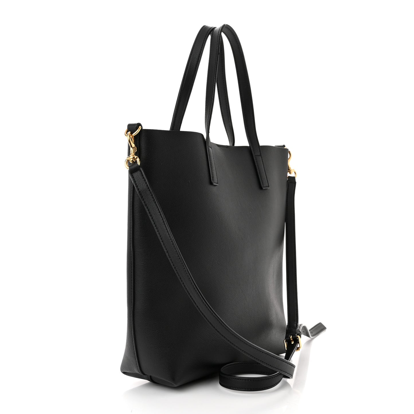 Calfskin Toy Shopping Tote Black