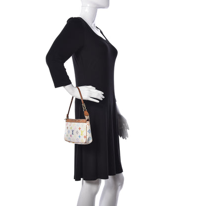 Louis Vuitton Monogram Multicolor Pochette Accessories White 2 of 10