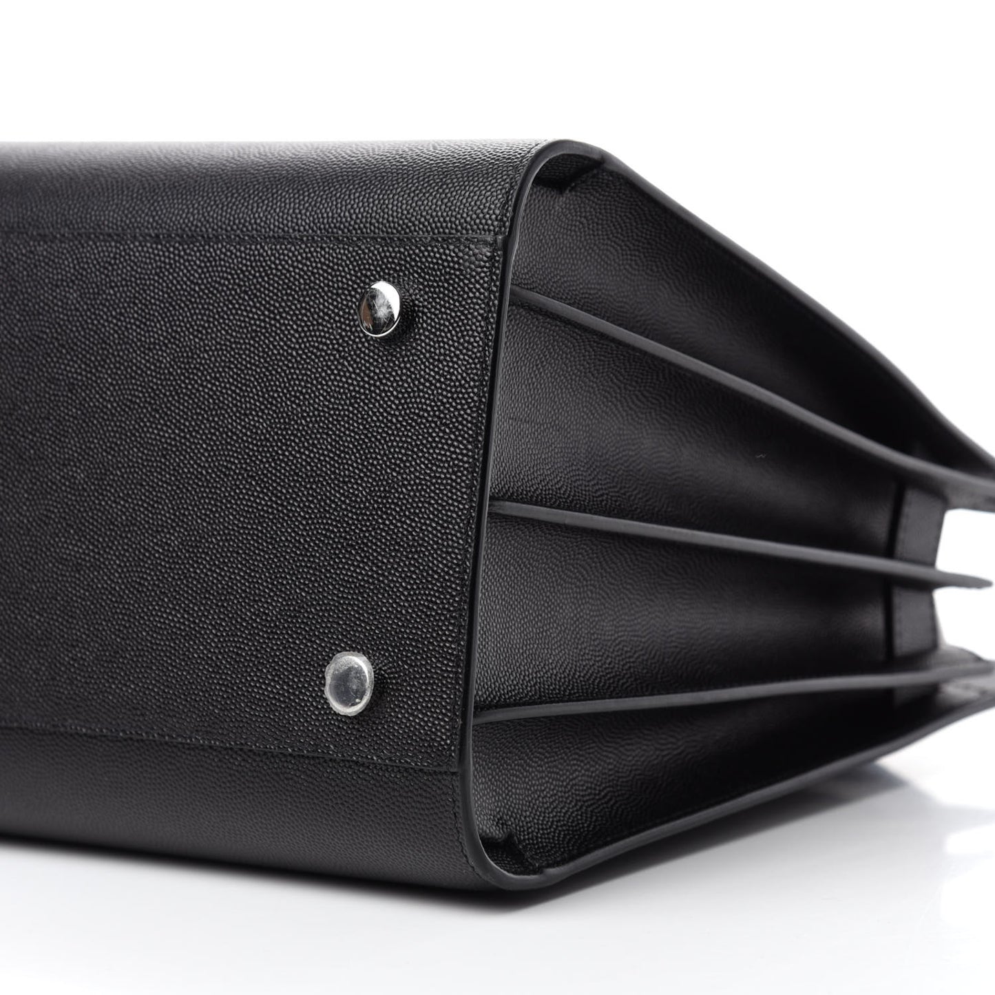 Grained Calfskin Small Sac De Jour Black