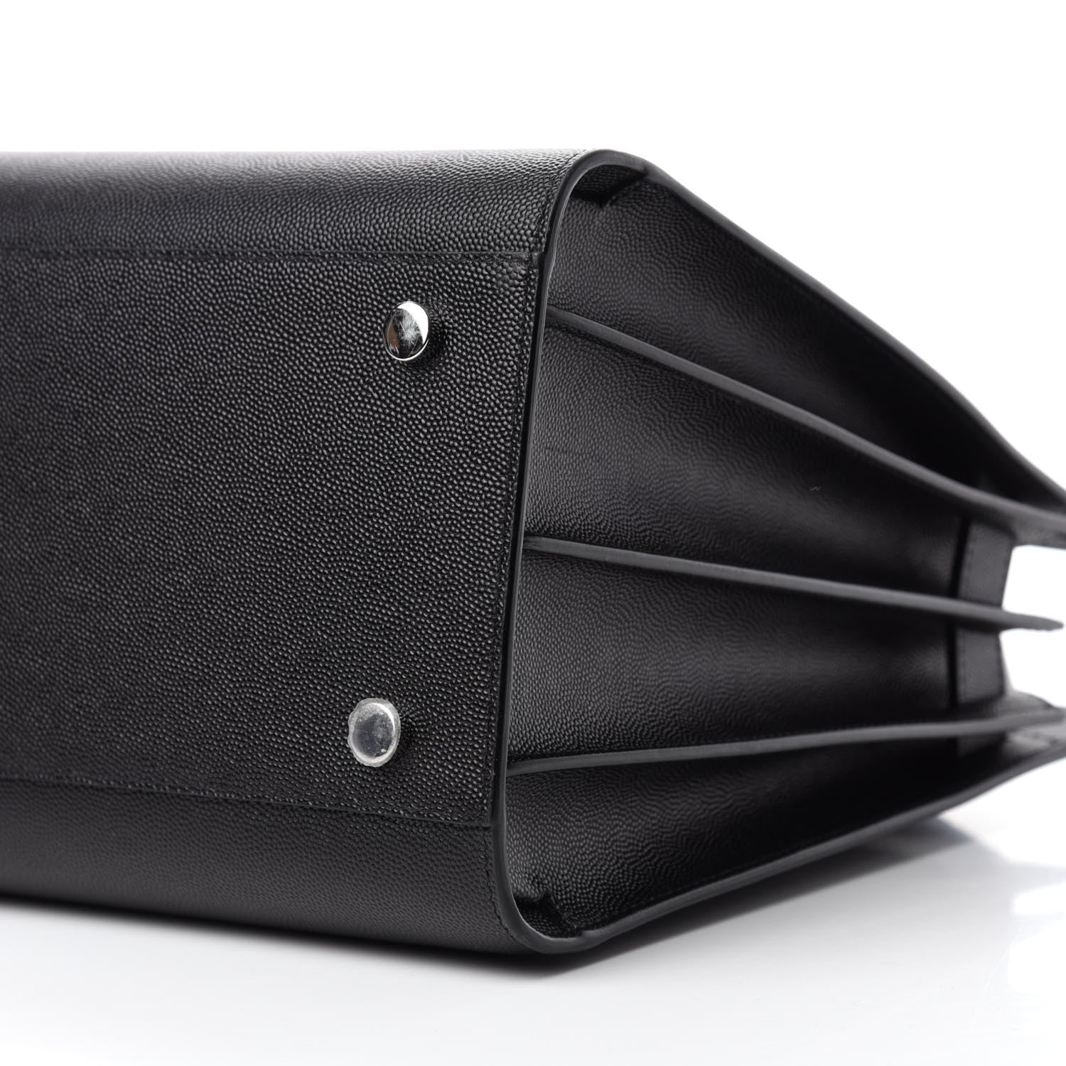 Saint Laurent Grained Calfskin Small Sac De Jour Black 7 of 9