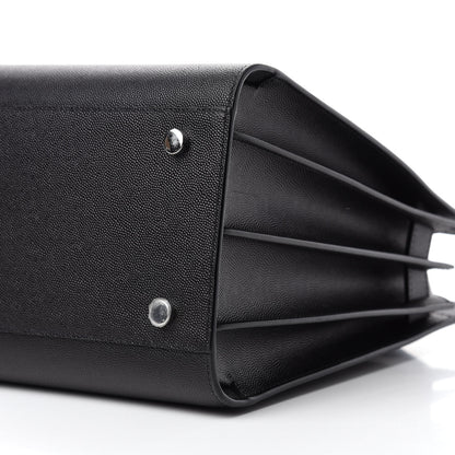 Saint Laurent Grained Calfskin Small Sac De Jour Black 7 of 9