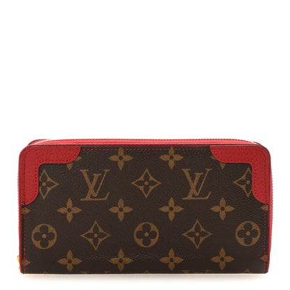 Louis Vuitton Monogram Retiro Zippy Wallet Cherry 1 of 7