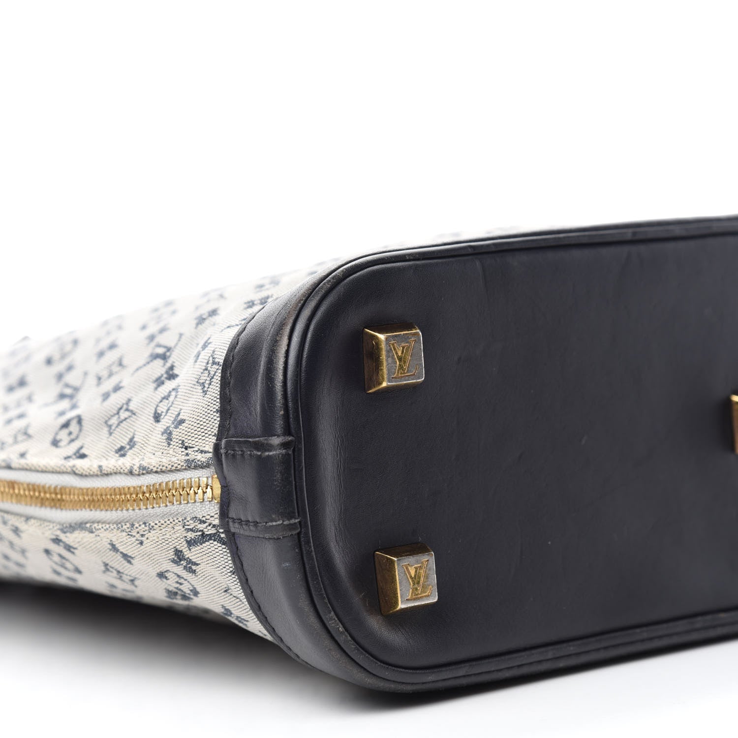 Louis Vuitton Mini Monogram Alma Haut Tote Blue 6 of 12