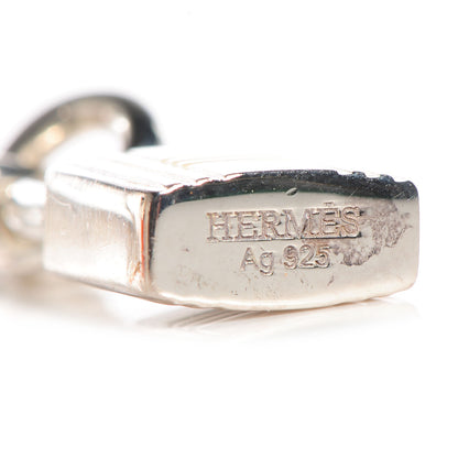 Hermes Silver Kelly Cadenas Pendant Necklace 4 of 5