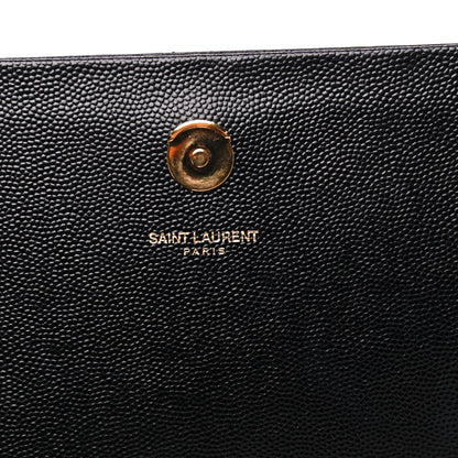 Saint Laurent Grain De Poudre Star Monogram Kate Satchel Black 7 of 11