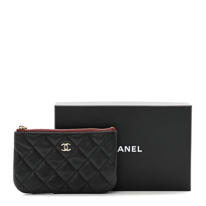 Chanel Caviar Quilted Small Cosmetic Case Black 9 of 9