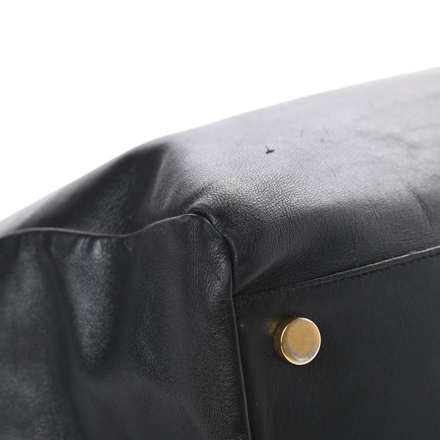Calfskin Suede Reversible East West Shopper Tote Black