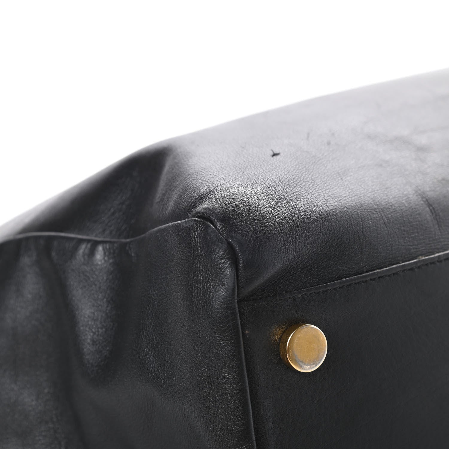 Saint Laurent Calfskin Suede Reversible East West Shopper Tote Black 10 of 20