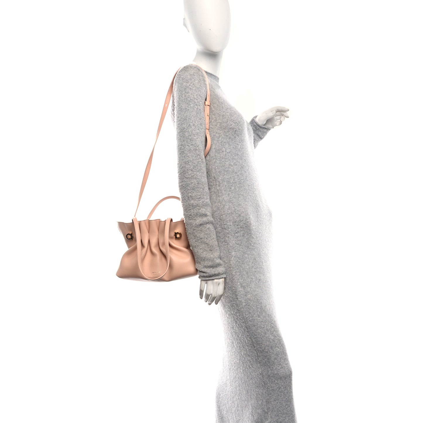 Lambskin Small Dumpling Soft Bag Pink