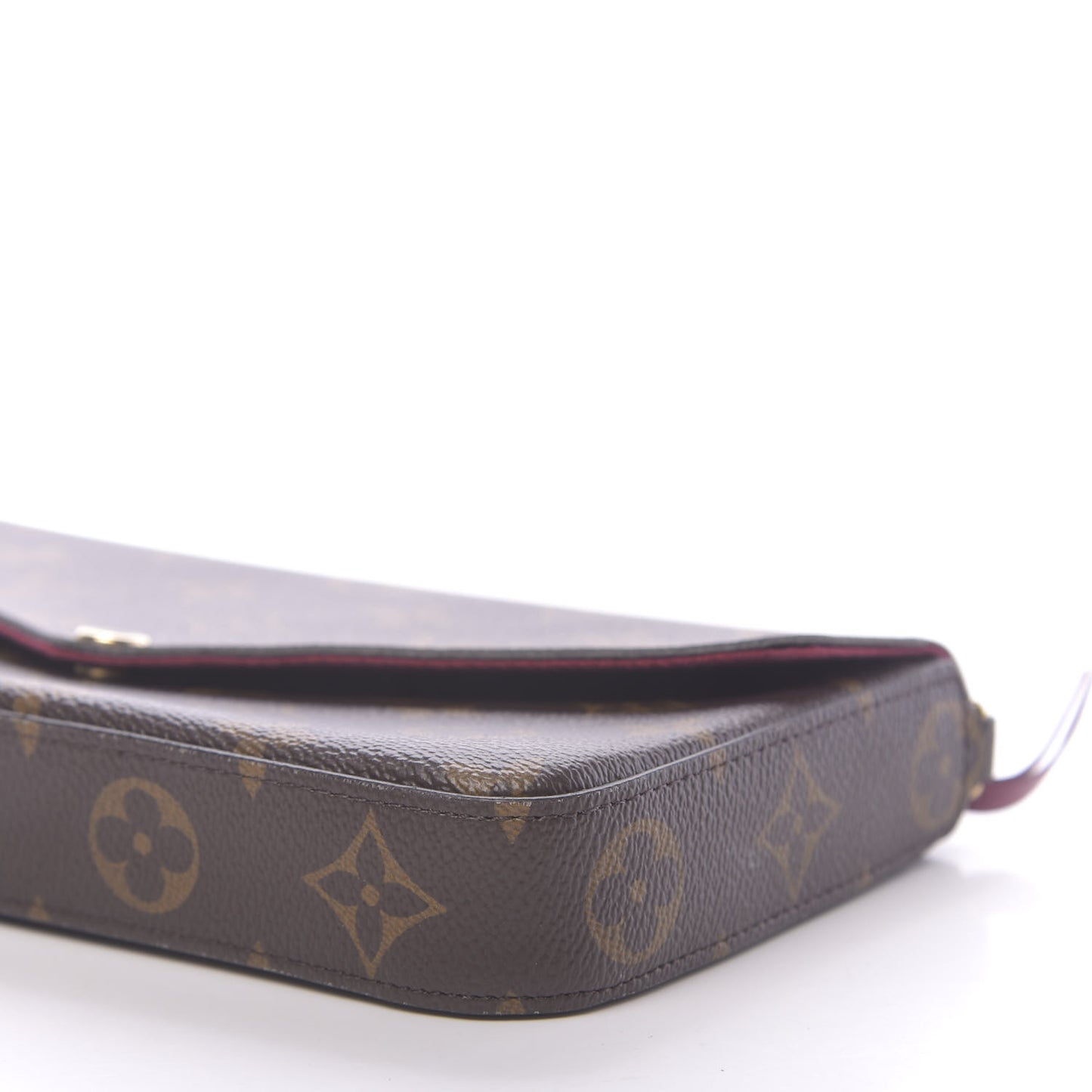 Monogram Pochette Felicie Chain Wallet Fuchsia