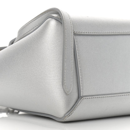 Celine Laminated Calfskin Nano Belt Bag Silver 9 of 13