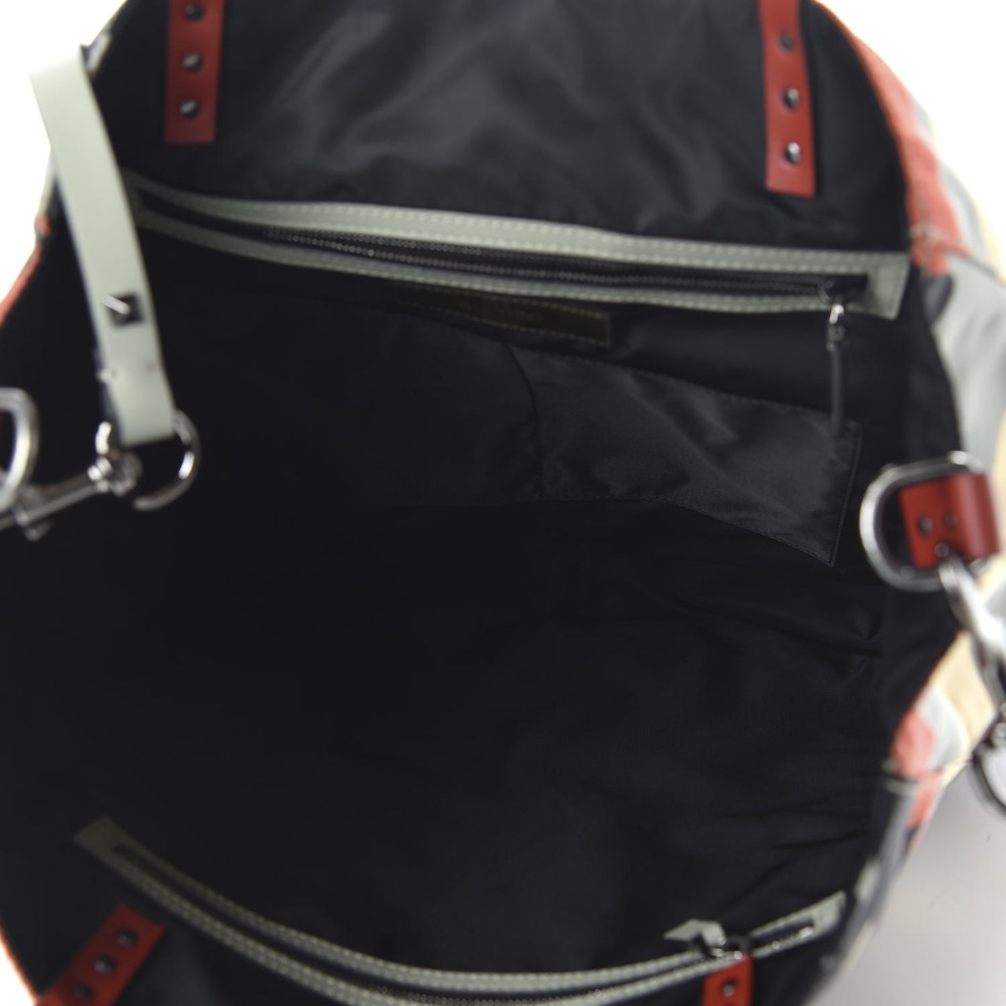 Nylon Camouflage Rockstud Tote Multicolor