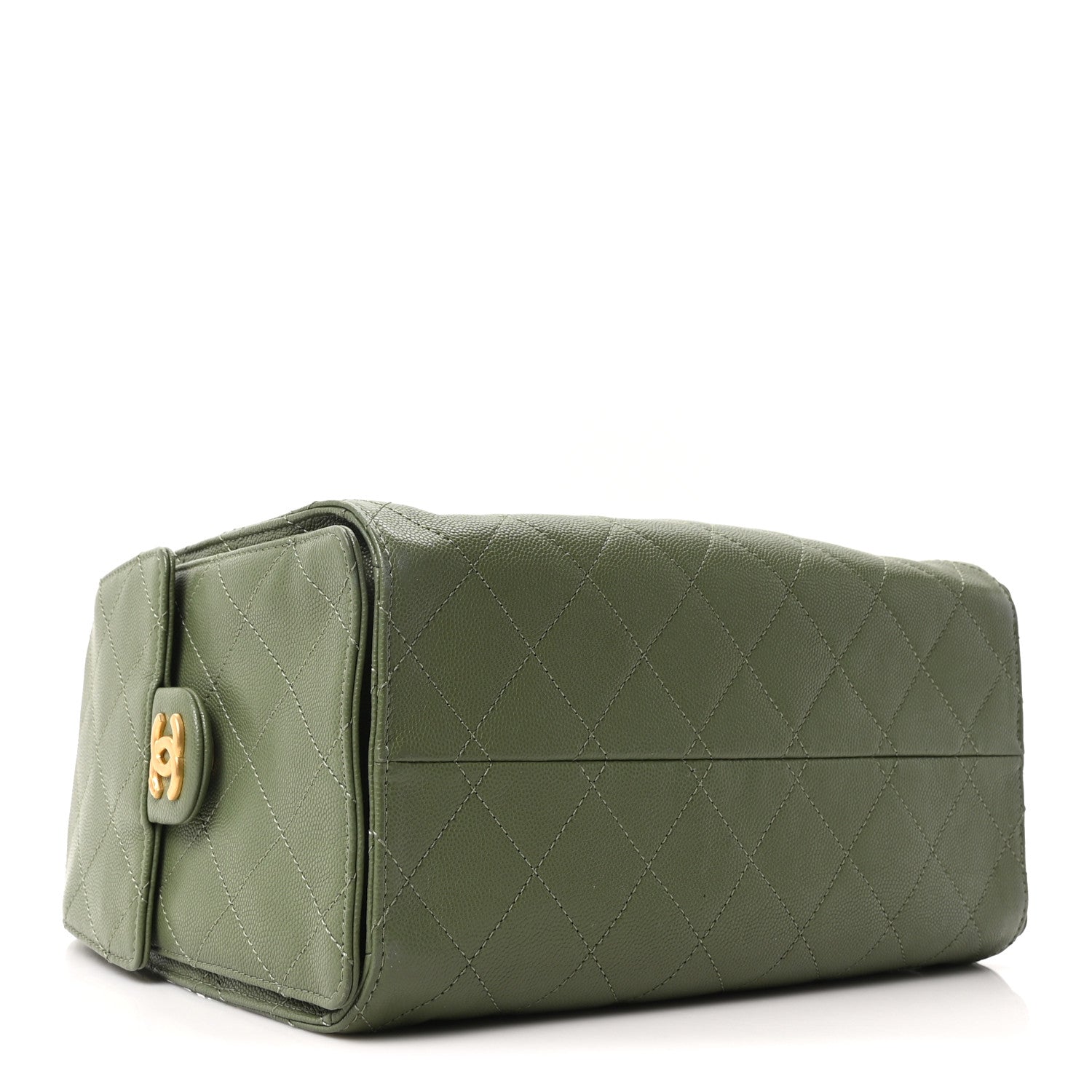 Chanel Caviar Quilted Small Chanel 25 Handbag Khaki 4 of 10