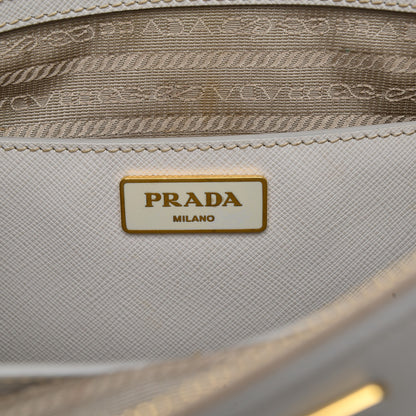 Prada Saffiano Medium Galleria Double Zip Tote Talco 7 of 14