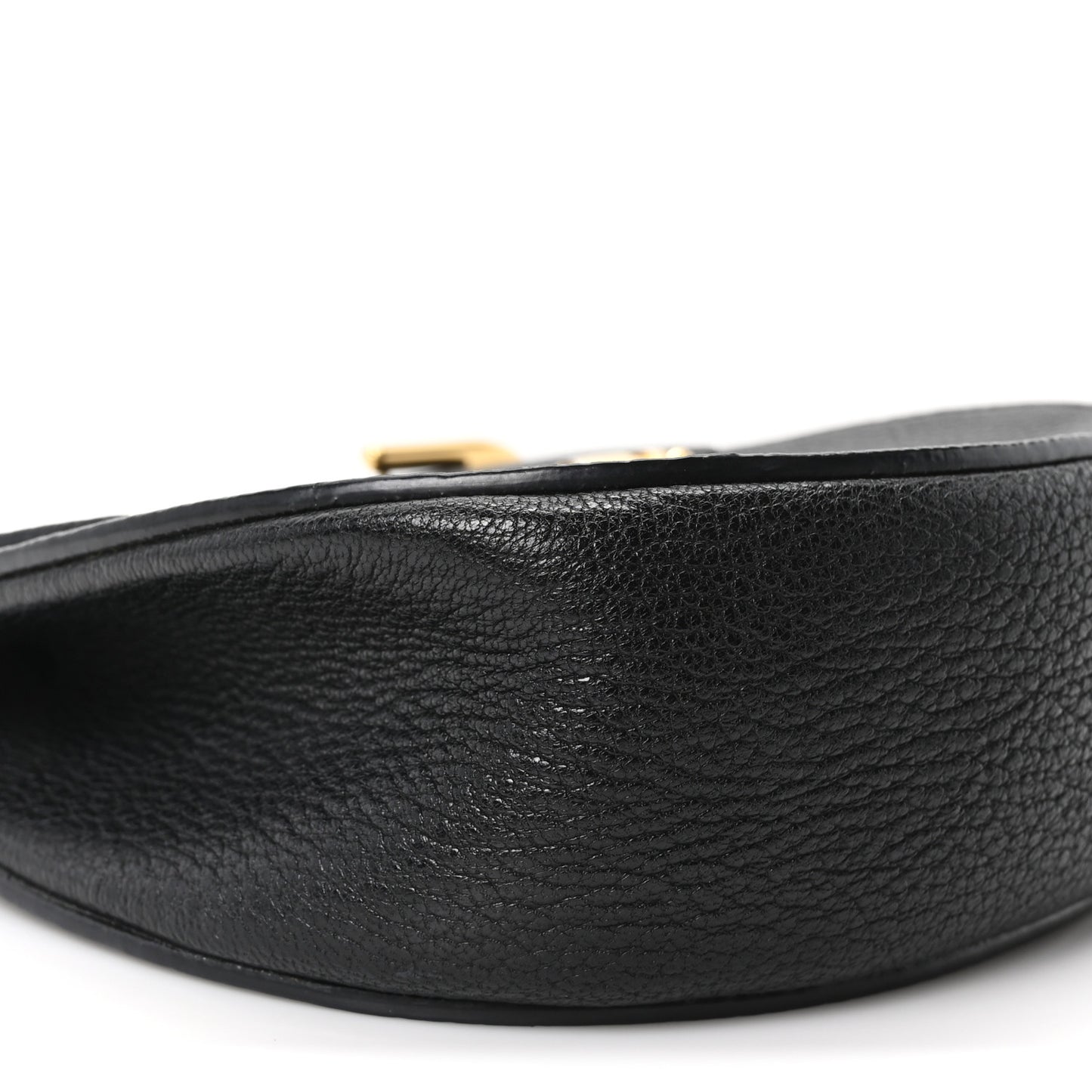 Grained Lambskin Drew Shoulder Bag Black