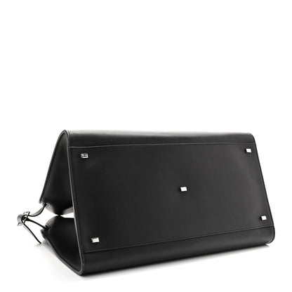 The Row Polished Saddle Calfskin Soft Margaux 17 Black 4 of 12