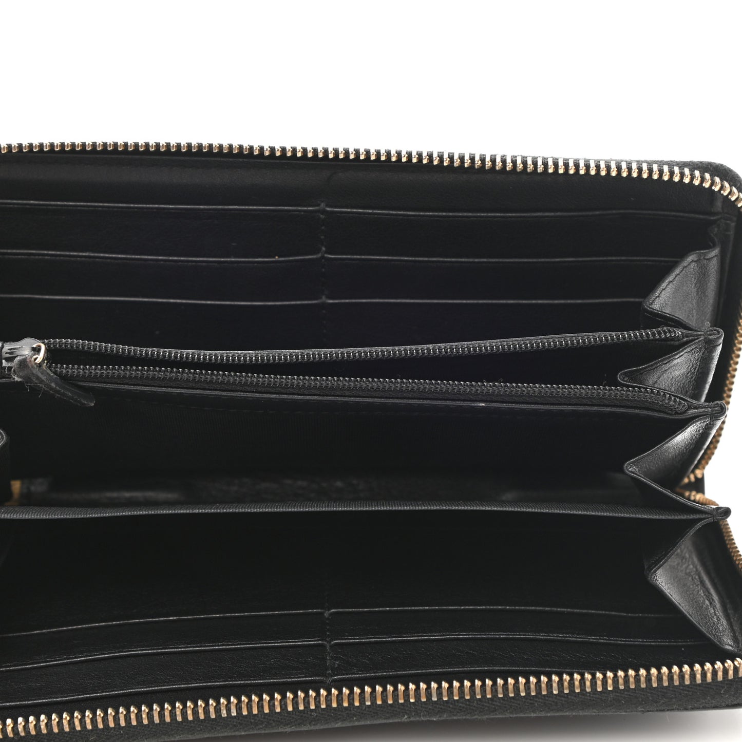 Guccissima Signature Microguccissima Bree Zip Around Wallet Black