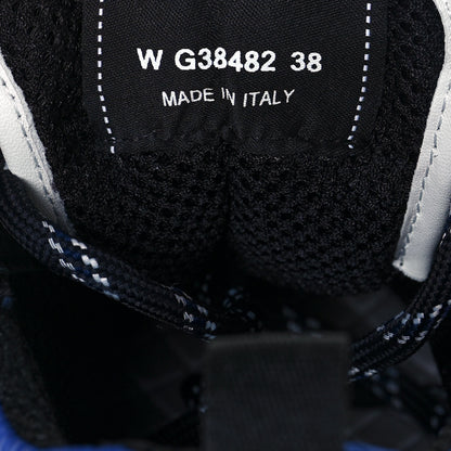 Chanel Suede Calfskin CC Sneakers 38 Blue Navy Dark Navy 8 of 9