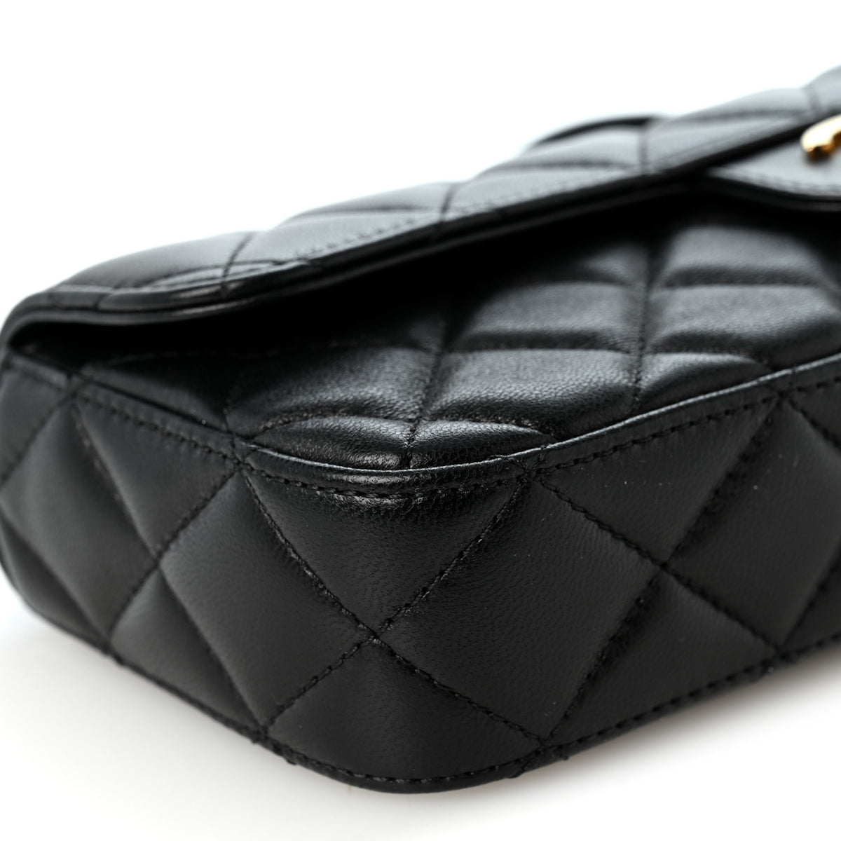 Chanel Lambskin Quilted Flap Bag Black 9 of 10