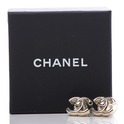 Chanel Metal CC Turnlock Earrings Gold 5 of 5