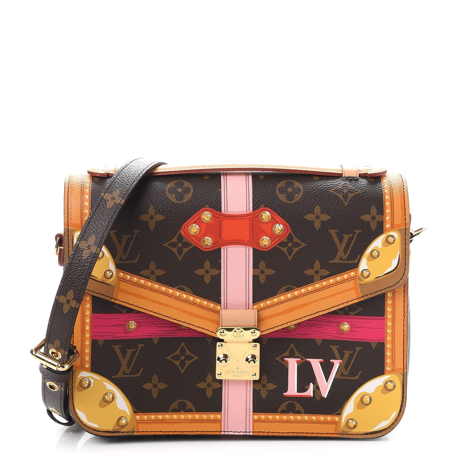 Louis Vuitton Monogram Summer Trunks Pochette Metis 1 of 8