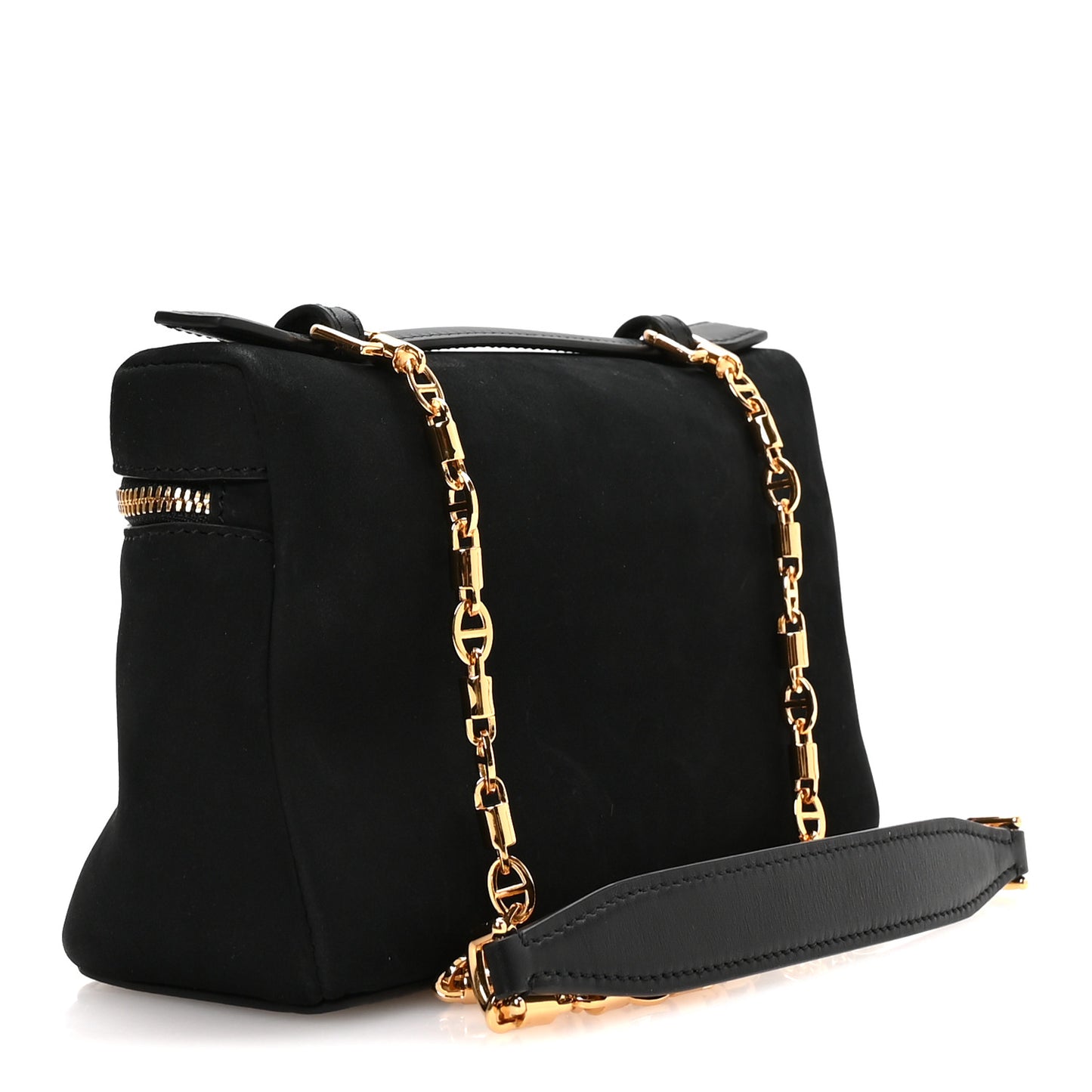 Nubuck L19 Extra Pocket Pouch Black Sun Gold