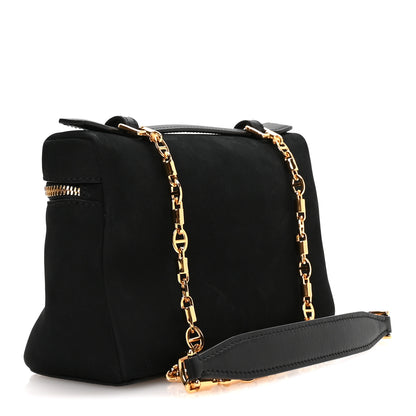 Loro Piana Nubuck L19 Extra Pocket Pouch Black Sun Gold 3 of 10