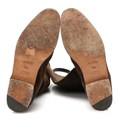 Hermes Suede Kelly Jumping Boots 39.5 Marron Ebene 6 of 8