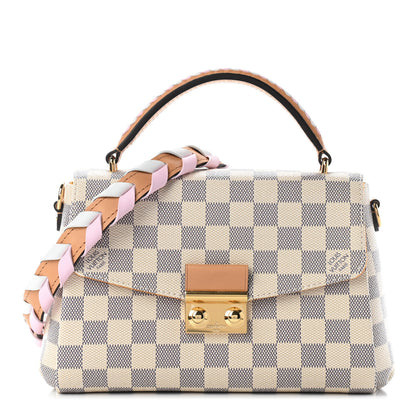 Louis Vuitton Damier Azur Braided Croisette Rose 1 of 8