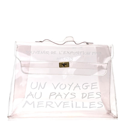 Hermes Vinyl Souvenir De L'Exposition Kelly Transparent 1 of 4