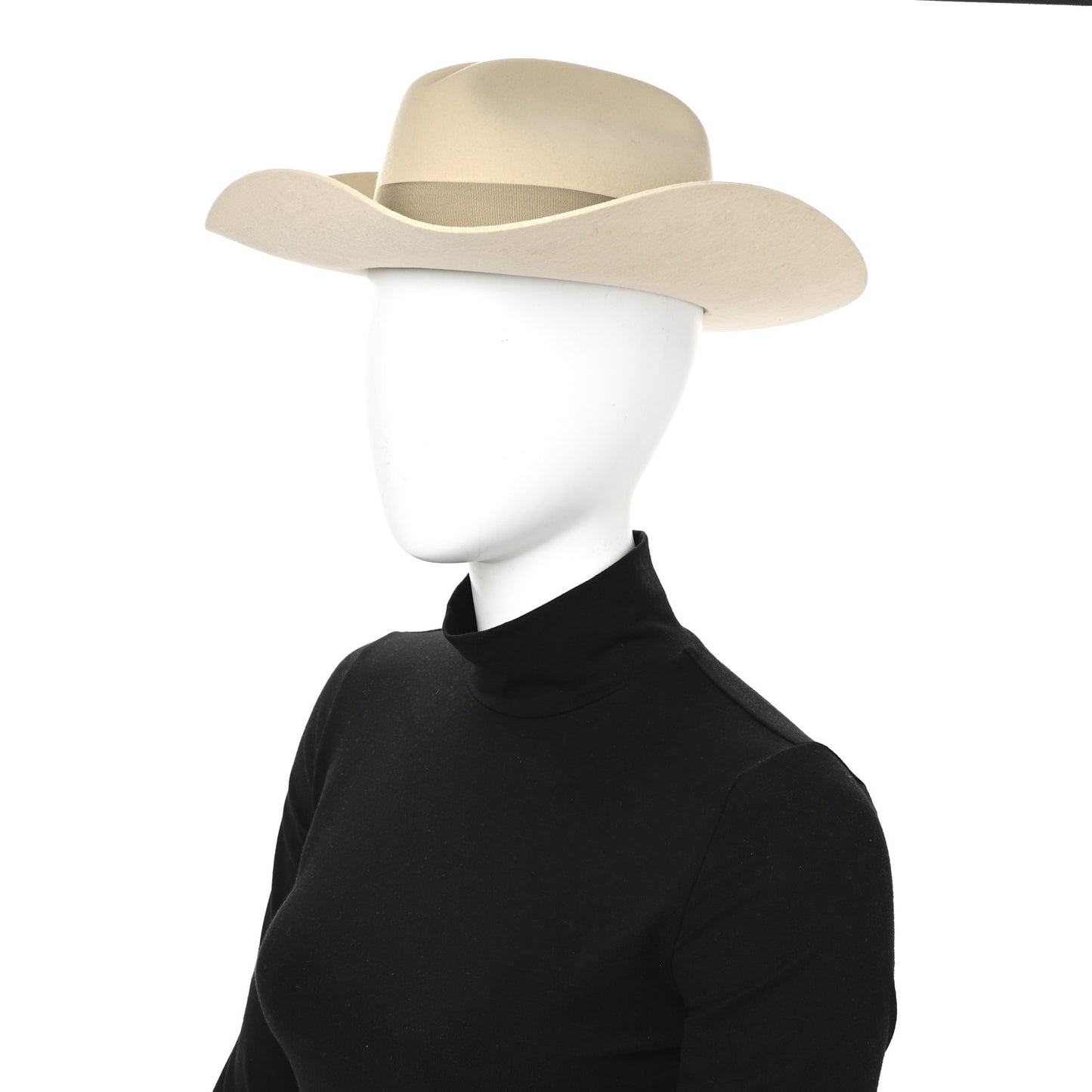 Felt Dallas Wide Brim Hat M Ivory