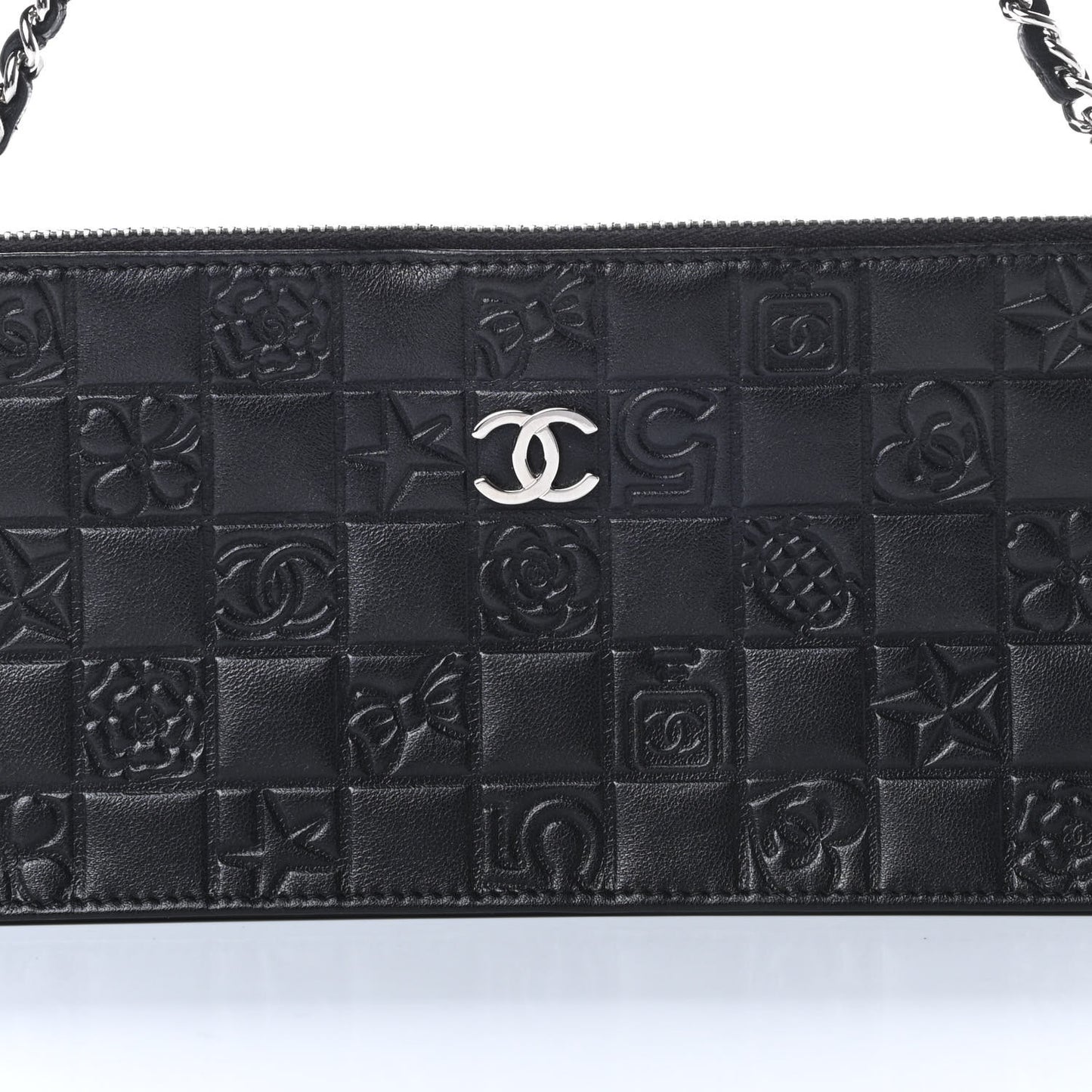 Lambskin Precious Symbols Pochette Black