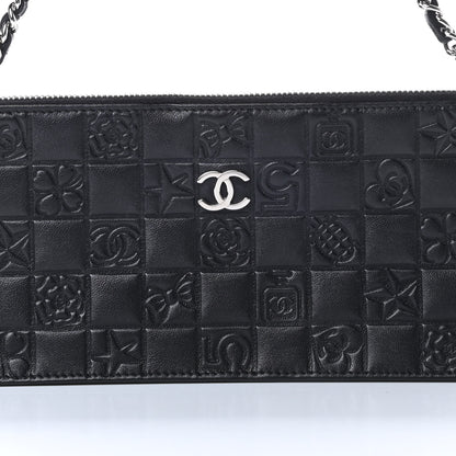 Chanel Lambskin Precious Symbols Pochette Black 8 of 11