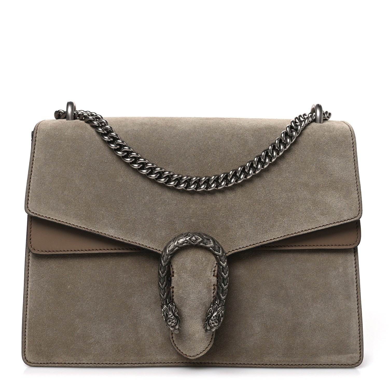 Gucci Suede Medium Dionysus Shoulder Bag Taupe Taupe 1 of 10