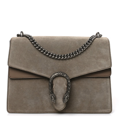 Gucci Suede Medium Dionysus Shoulder Bag Taupe Taupe 1 of 10