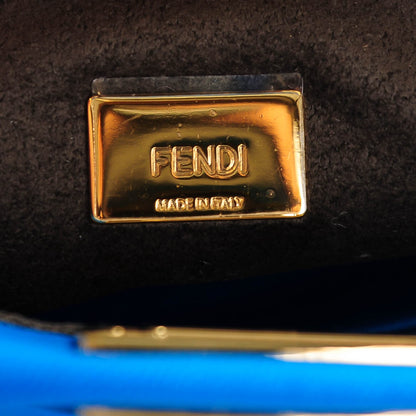 Fendi Shiny Nappa Micro Peekaboo Iconic Satchel Blue Royal 9 of 9