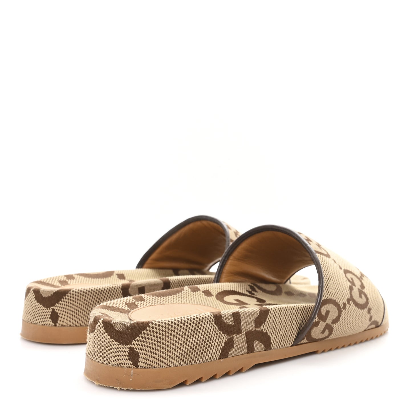 Monogram Jumbo GG Angelina Platform 55mm Slide Sandals 8 Beige