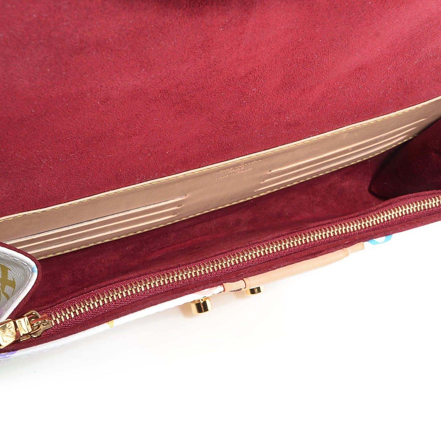 Monogram Multicolor Courtney Clutch White