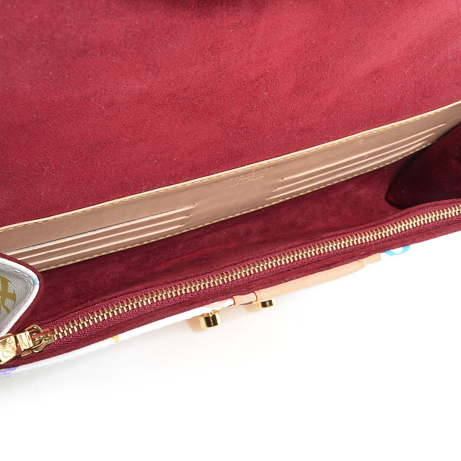 Louis Vuitton Monogram Multicolor Courtney Clutch White 5 of 7