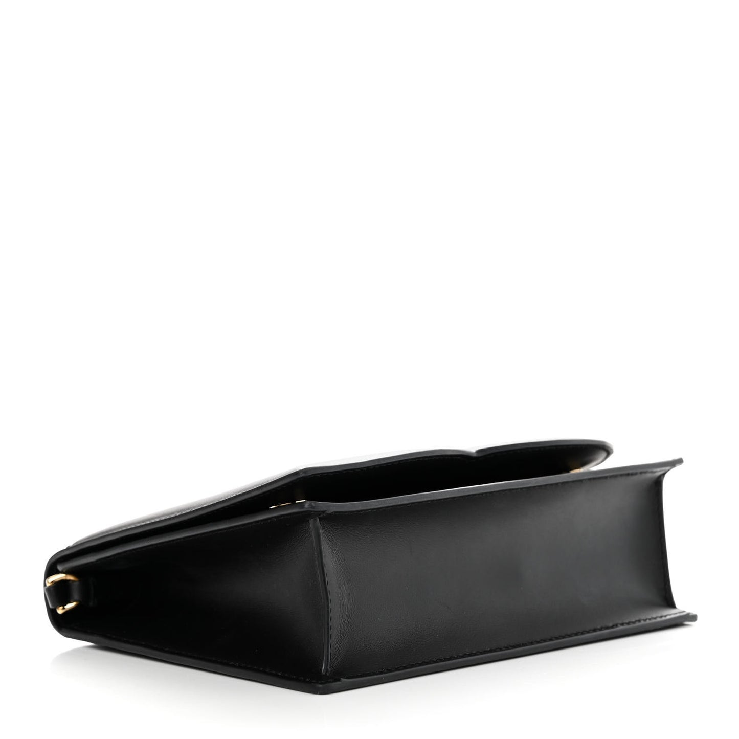 Calfskin DG Logo Flap Crossbody Bag Black