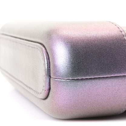 Chanel Iridescent Lambskin Calfskin Quilted Small Gabrielle Clutch With Chain Light Purple 10 of 10
