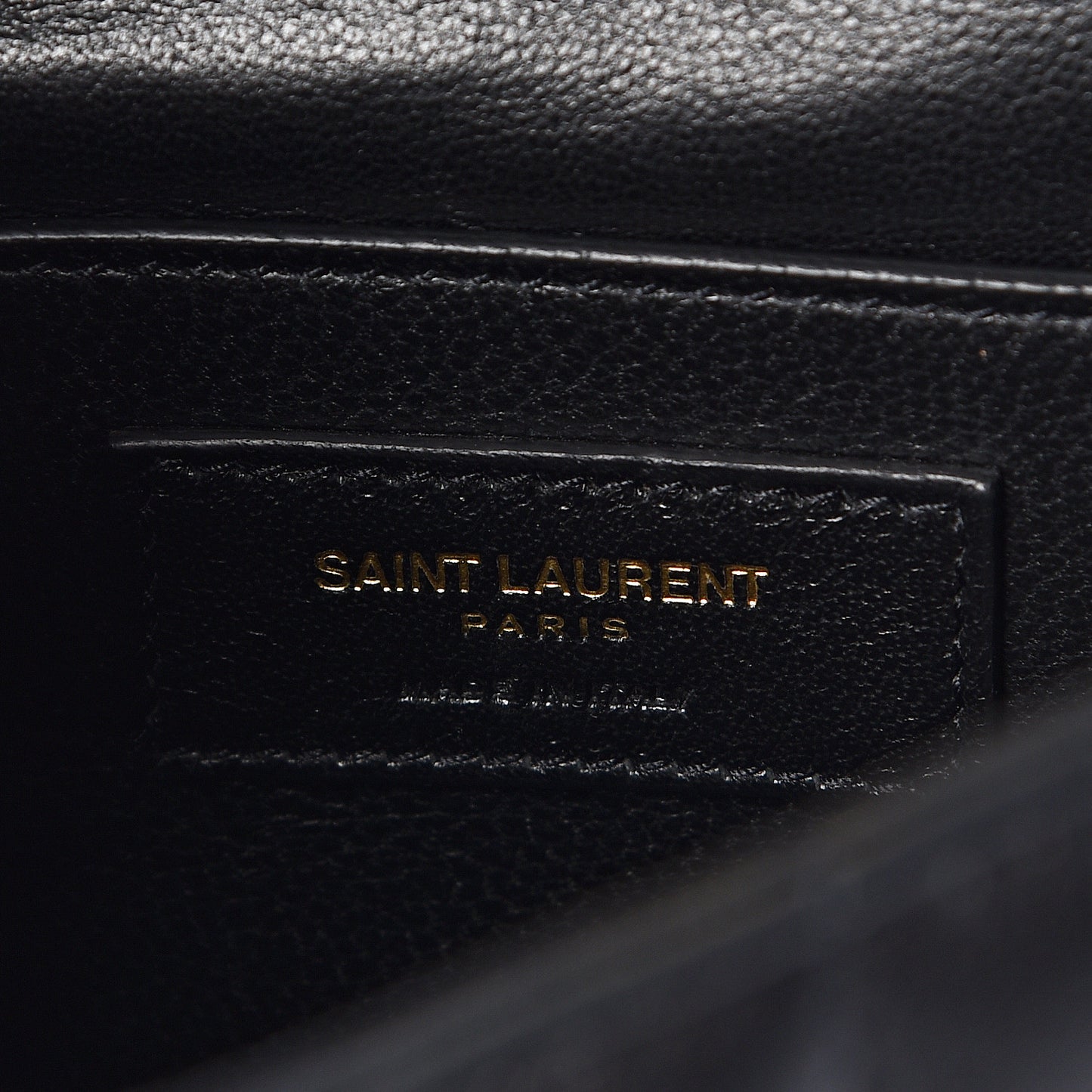 Lambskin Matelasse Monogram Medium Vicky Chain Bag Black